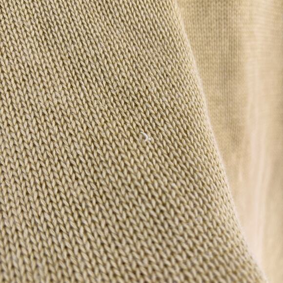 CHICOS Design Sz M Linen Cotton V-Neck Sweater Pullover Light Green Relaxed VTG - Picture 8 of 10